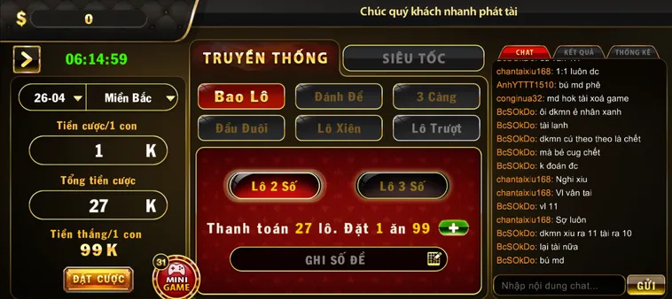 Lô Đề 1 Ăn 99 Tại HitClub Sân Chơi Xổ Số Trực Tuyến Uy Tín Bảo Mật Nhất