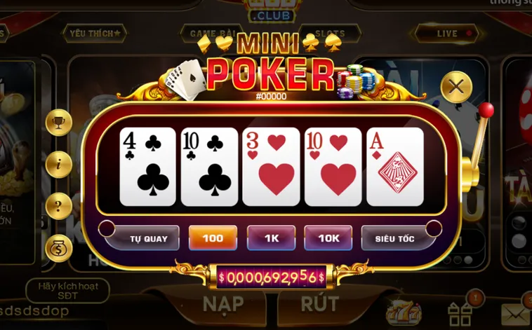Chiến Thuật Săn Thưởng Minigame Mini Poker Tại HitClub Cho Bài Thủ Đẳng Cấp