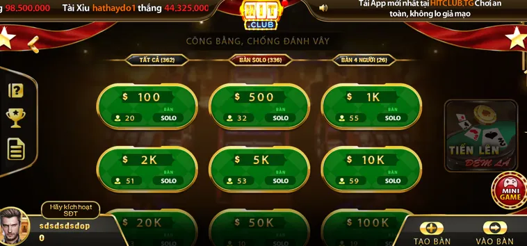Săn Tiền Thưởng Chớp Nhoáng Cùng Tiến Lên Đếm Lá Tại HitClub Thời Thượng